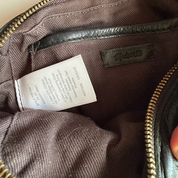 Madewell Black Leather Camera Crossbody Bag, Puff Edition GUC - Picture 5 of 5